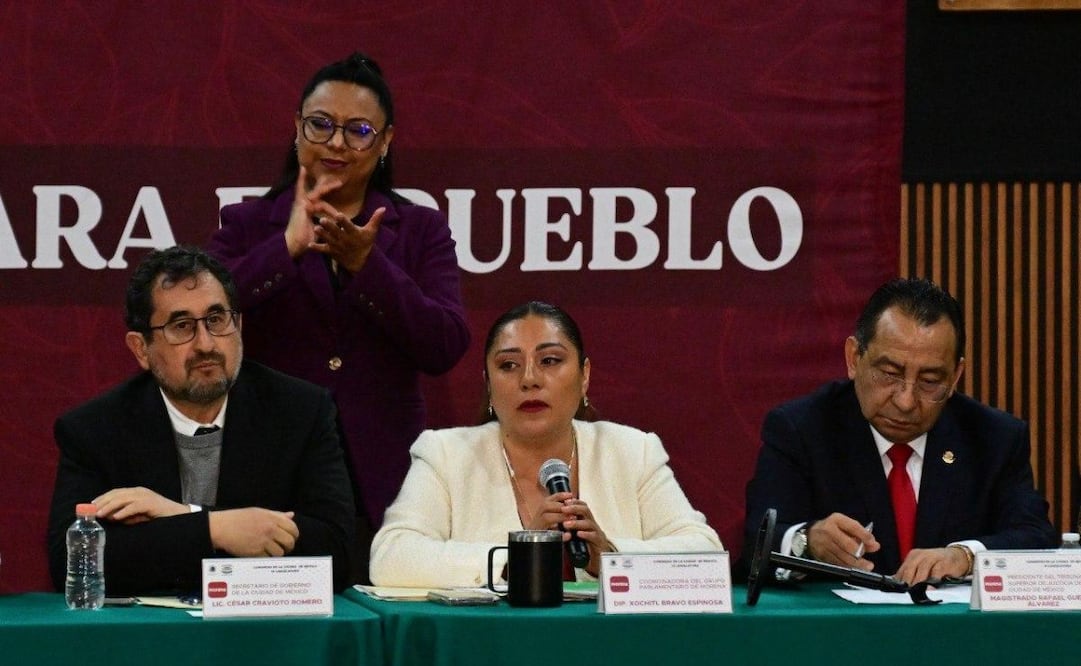 “Se van a quedar con las ganas” de división entre Morena, PT y PVEM; Cravioto y Xóchitl Bravo celebran alianza rumbo al 2027.
Foto: Especial.