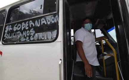 "¡No más quema de camiones!": protestan transportistas en Edomex; exigen seguridad