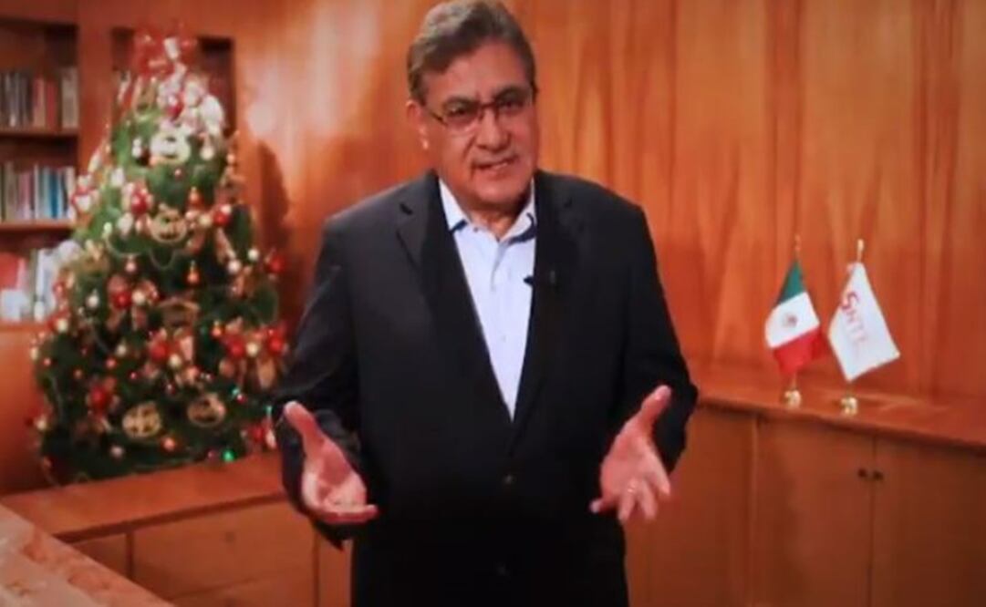 Captura de pantalla tomada del Twitter @SnteNacional. En la imagen aparece el Secretario General del SNTE, el Maestro Alfonso Cepeda Salas