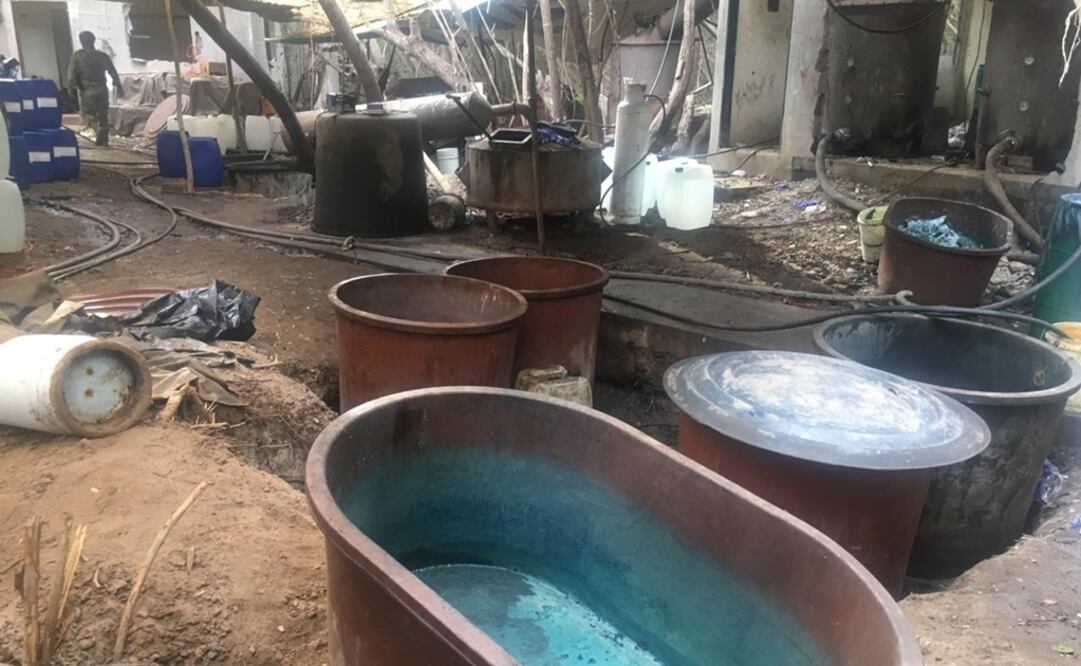 31 narcolaboratorios fueron destruidos en Sinaloa. Foto: Cortesía