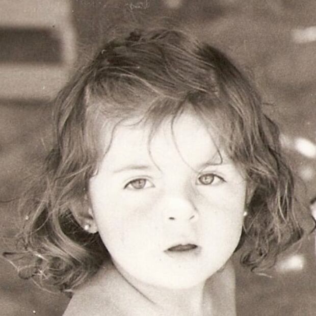 Así lucía Victoria Ruffo de niña