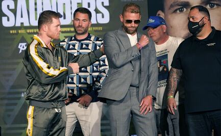 Canelo Álvarez y Billy Joe Saunders protagonizan polémico choque de manos
