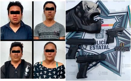 Detienen a 5 por portación de armas en Paseo Tollocan; uno es menor de edad