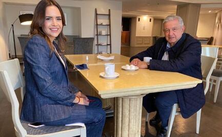 AMLO desayuna con candidata de Morena a gobierno de Nuevo León