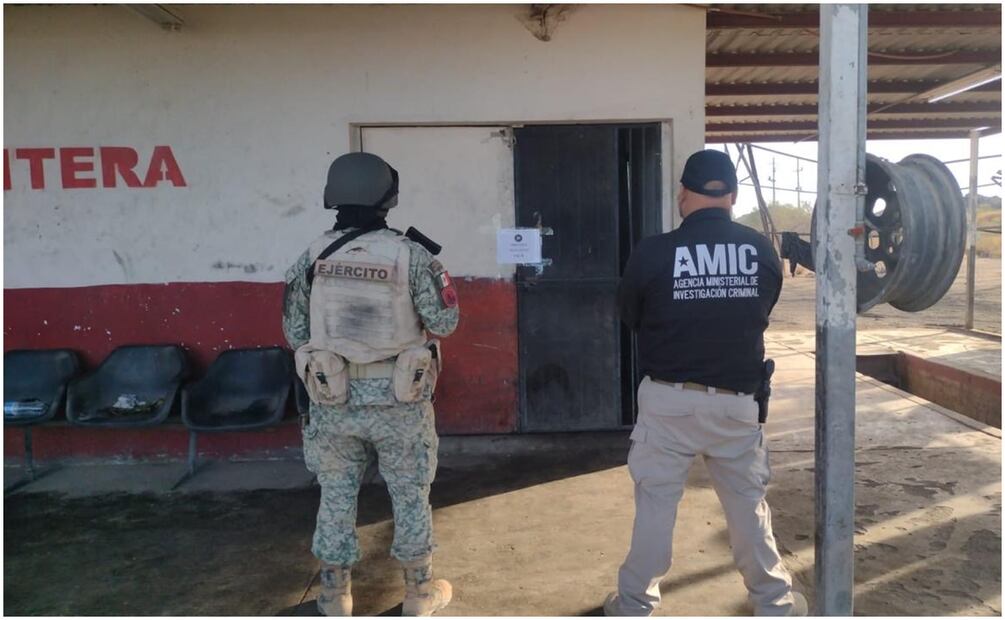 El cateo se realizó en una llantera de Sonora ubicada en cerca de la carretera tramo Hermosillo-Santa Ana (4/12/20249. Foto: Fiscalía de Sonora