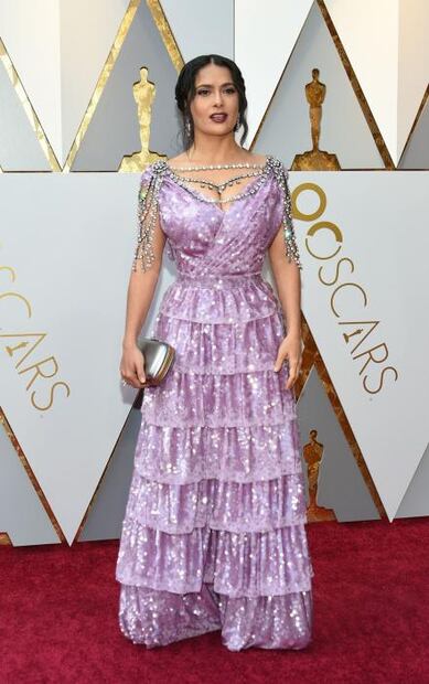 La tendencia de colores metálicos predominó en los Oscar 2018