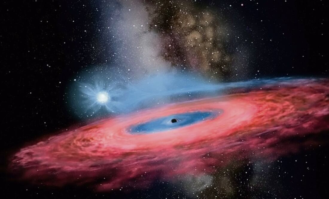 Recreación de un agujero negro. Foto: archivo