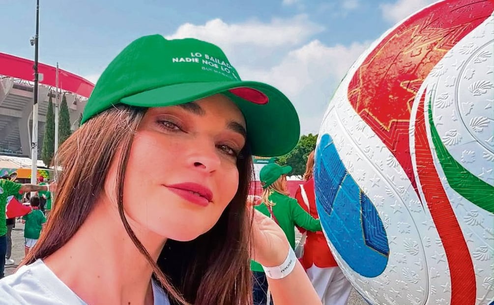 Desde el estadio, Fabiola Guajardo
agradeció ser parte del momento. Foto: Instagram y Cortesía