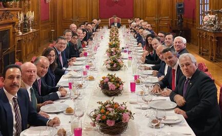 AMLO celebra comida en Palacio Nacional con gobernadores