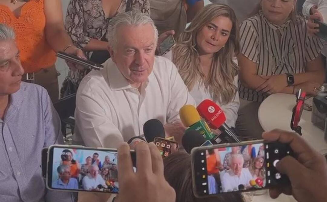 Santiago Creel en conferencia de prensa en Veracruz / Foto: Especial