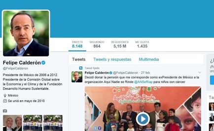 Sale bueno Calderón para tuitear… Y pelear