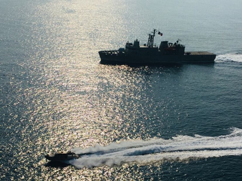 Semar asegura 800 kilos de cocaína dentro de costales en Chiapas