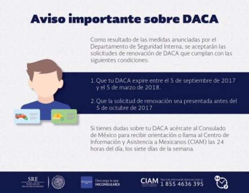 Difunde red consular información sobre DACA