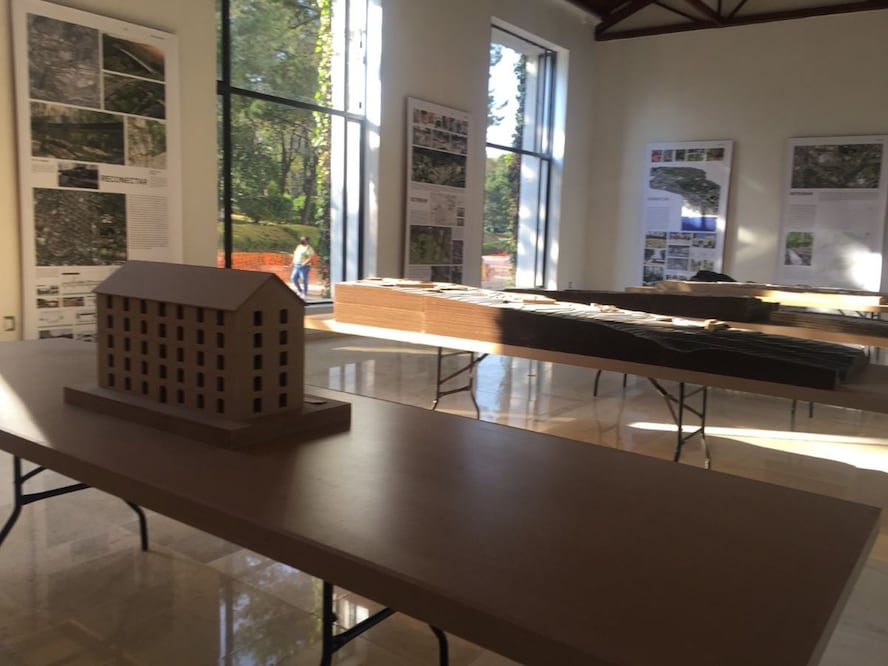 Aspectos de la exposición con avances de las obras en Chapultepec, que se presenta en el Complejo Cultural Los Pinos. Foto: Sonia Sierra/ EL UNIVERSAL