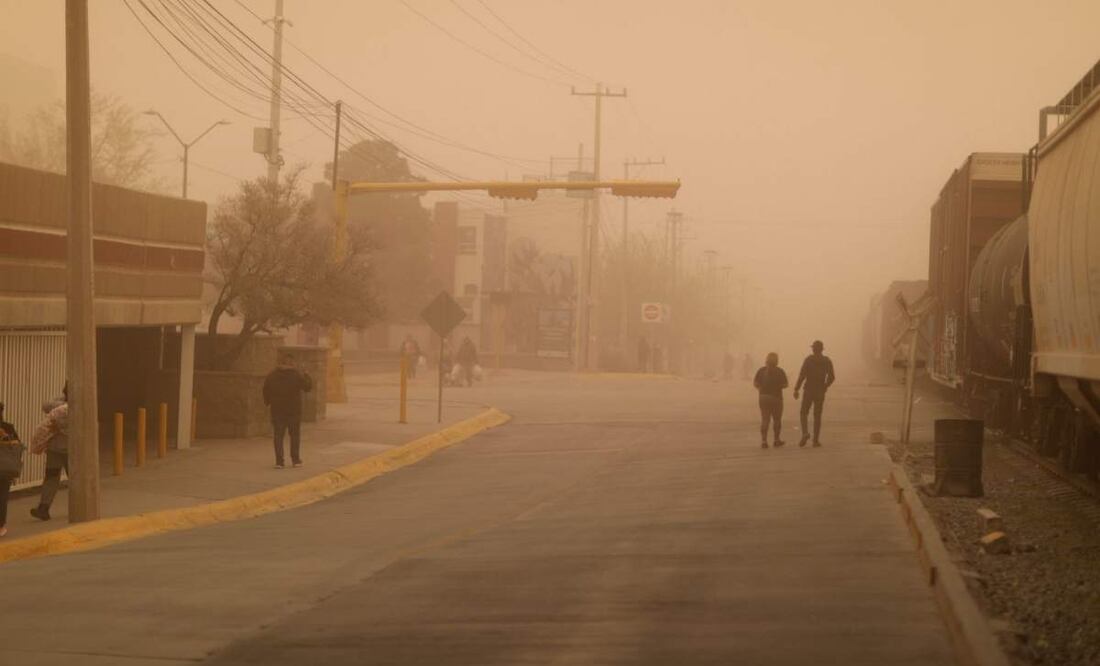 Ciudad Juárez y Chihuahua registra presencia de tolvaneras y a poca visibilidad en carreteras generada por los fuertes vientos (06/03/025). Foto: Especial