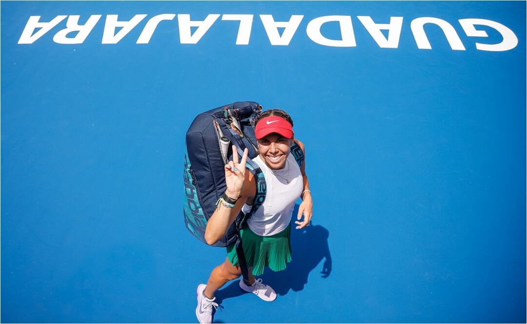 Giuliana Olmos consiguió su clasificación a cuartos de final del Guadalajara Open. FOTO: Cortesía Guadalajara Open