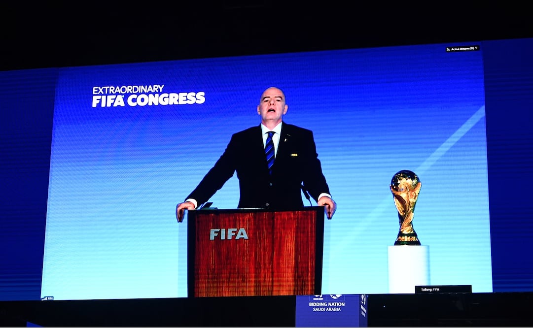 Gianni Infantino en conferencia de prensa con la FIFA - Foto: EFE