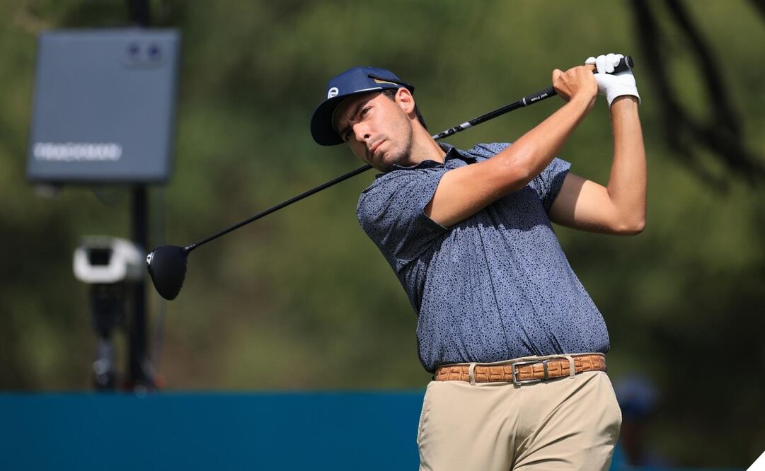 FOTO: ESPECIAL - Santiago de la Fuente lucha contra la presión en el Mexico Open At VidantaWorld 2025