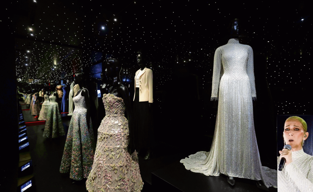Vestidos de Céline Dion Foto: Valentine Chapuis AFP