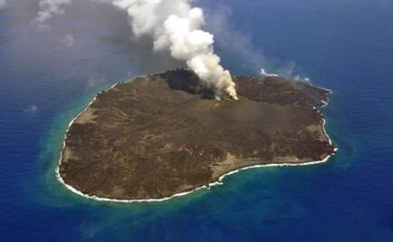 Nueva erupción en isla que crece por magma