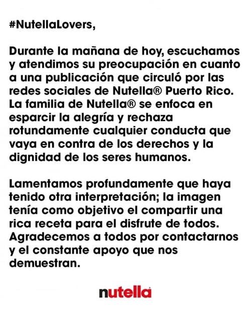 Tunden a Nutella por promocionar pastel racista ¿del Ku Klux Klan? 