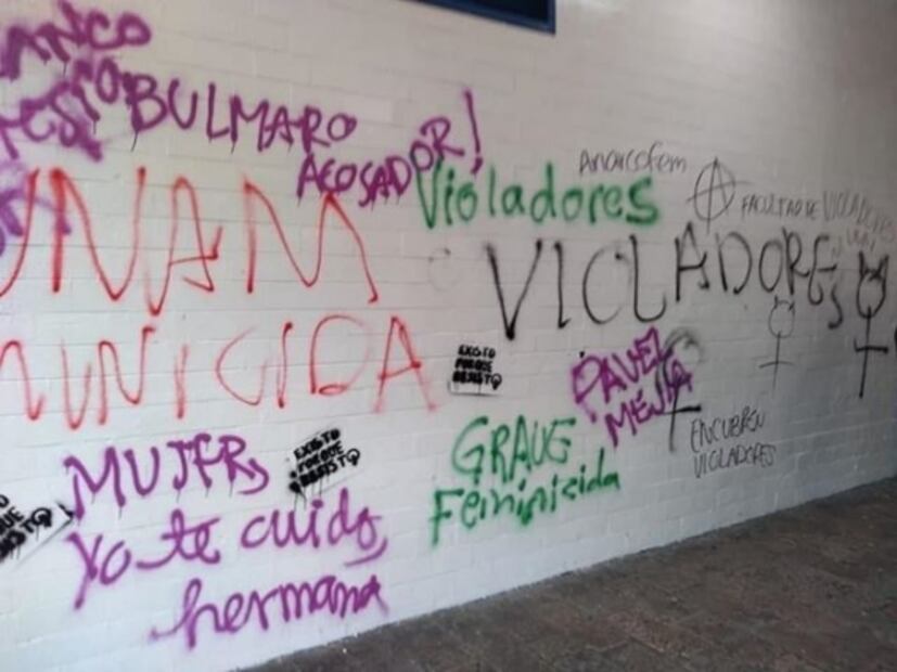 Protestan en la UNAM contra falta de atención a casos violencia y acoso sexual 