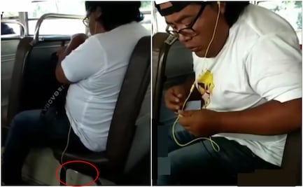 TikTok: Le roban celular mientras duerme en transporte público: “camarón que se duerme...” 