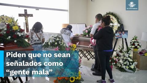 Despiden a familia que murió en ataque a balneario “La Palma”