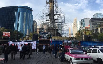Taxistas realizan megamarcha en CDMX rumbo a Palacio Nacional 