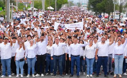 García, Nuevo León, conmemora Día del Trabajo con escultura “Ruptura de un Molde”; reúnen a más de 10 mil trabajadores