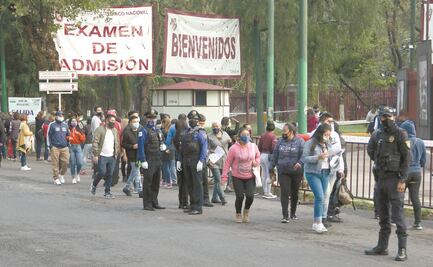 Abarrotan examen de Comipems pese a pandemia