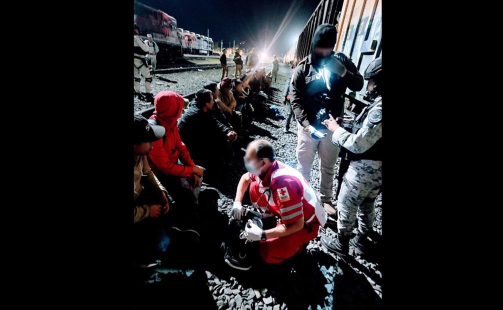 Rescate de migrantes en Empalme, Sonora. Foto: INM