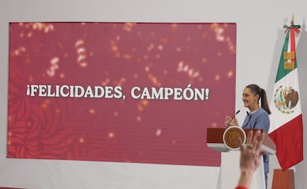 Sheinbaum reconoce a Osmar Olvera en la mañanera; clavadista se corona como campeón mundial en Singapur