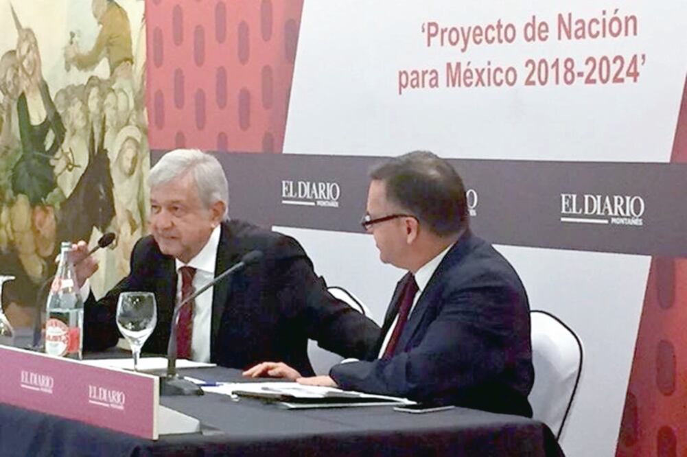 López Obrador participó en un foro con representantes políticos, sociales y económicos, organizado por El Diario Montañés, de España (ARCHIVO EL UNIVERSAL)