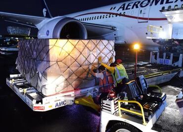 Llega a México vuelo número 12 con 80 ventiladores