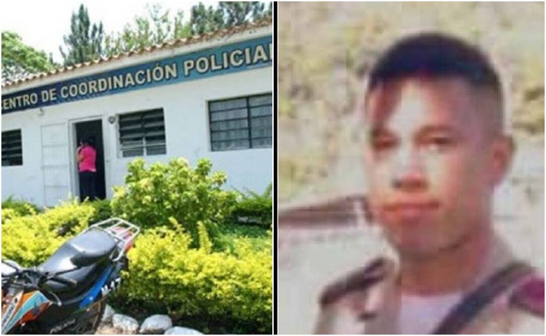 El policía falleció, pese a ser llevado a un hospital.  Foto vía  EL NACIONAL y EL TIEMPO 