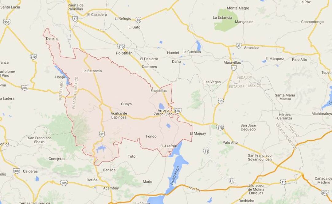 Aculco according to Google Maps. (Photo: SPECIAL)