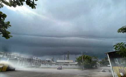 Sorprende en redes sociales nube "shelf cloud" en Tampico