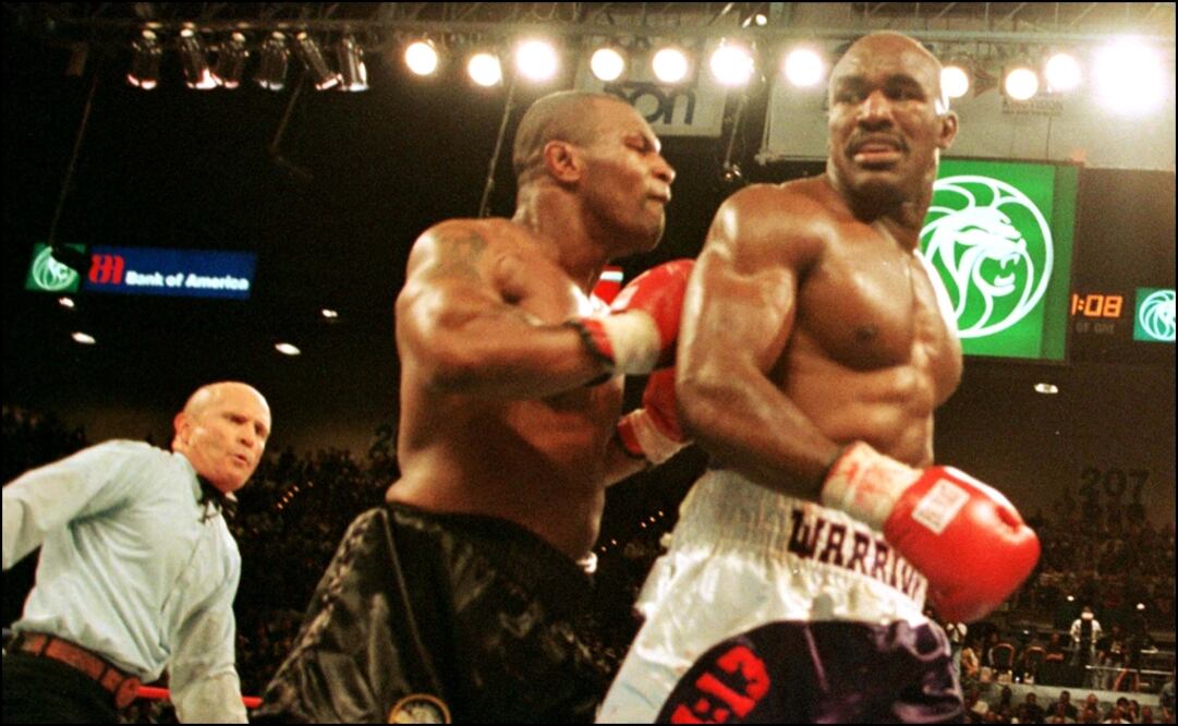 Evander Holyfield, aquel boxeador de los pesos pesados al que Mike Tyson le arrancó una oreja. Foto: Agencias