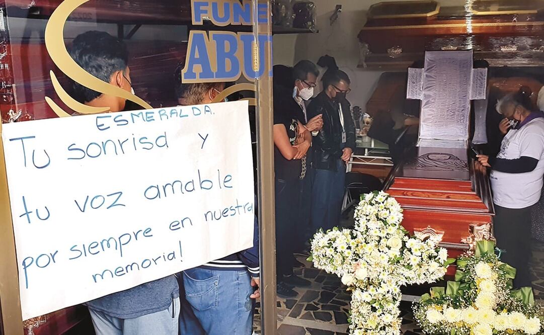 El cuerpo de Esmeralda Gallardo fue trasladado de Puebla a su natal Ciudad Mendoza, Veracruz, para su sepultura.