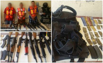 Fuerza Coahuila captura a tres y decomisa arsenal