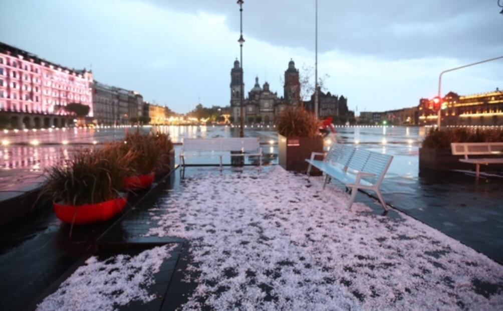 Así "pintó" de blanco fuerte granizada a la CDMX: fotos y videos