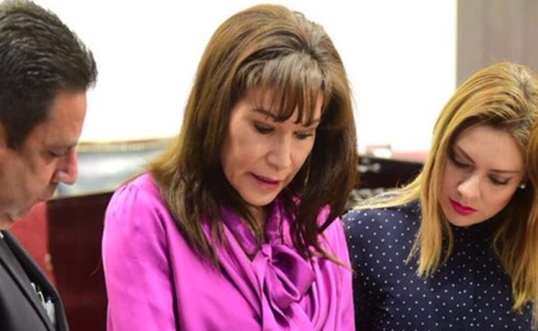 María Luisa Pérez Perrusquia, presidenta de la junta de Gobierno del Congreso de Hidalgo. (FOTO: Tomada de Twitter @MLPPerusquia)