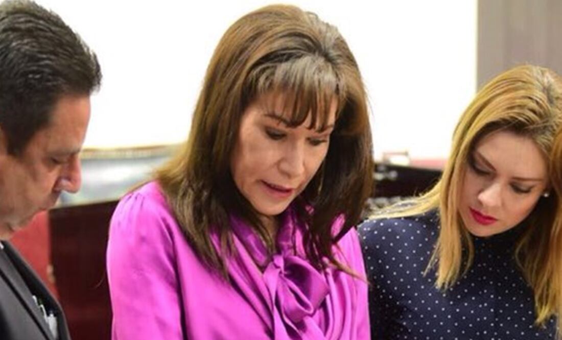 María Luisa Pérez Perrusquia, presidenta de la junta de Gobierno del Congreso de Hidalgo. (FOTO: Tomada de Twitter @MLPPerusquia)