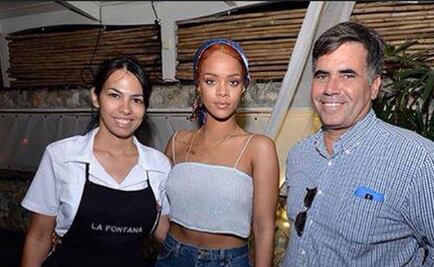 Rihanna come y baila al son que le tocan en La Habana