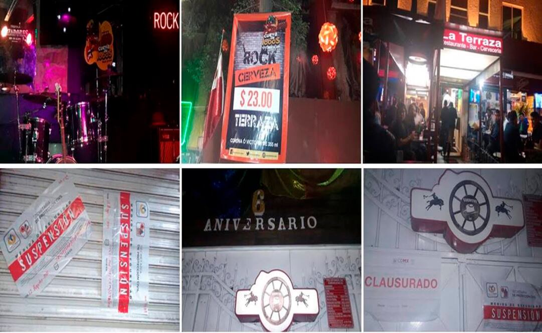 Cierran tres bares en la Zona Rosa