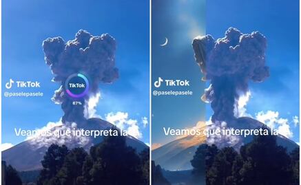 TikTok: Suben foto del Popocatépetl y esto fue lo que interpretó la IA