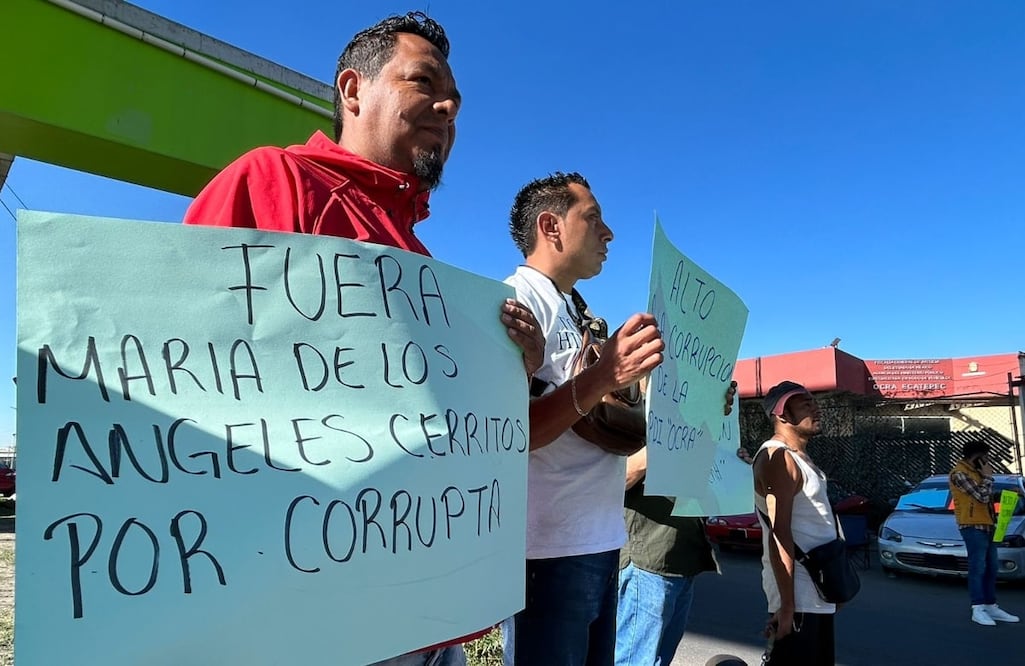 Se trató de una manifestación pacífifca afuera de las oficinas de la OCRA en Ecatepec Foto: Ivan Montaño/ EL UNIVERSAL