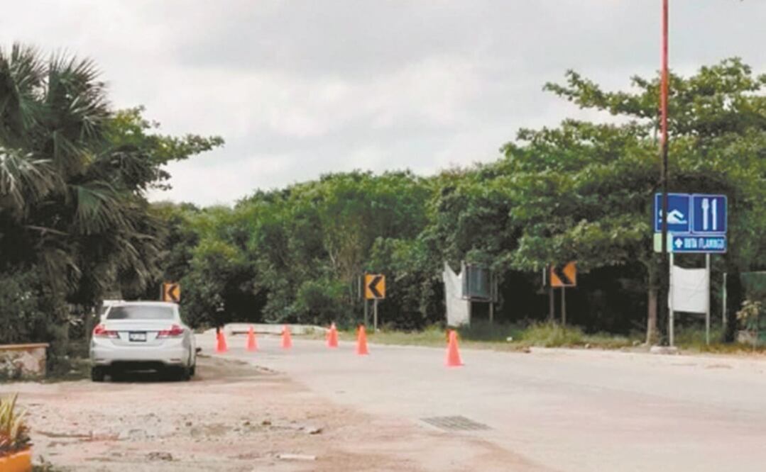 Habitantes de la comunidad cerraron la entrada al lugar en señal de protesta, pues la Secretaría de Turismo no les consultó la designación. Foto: Especial
