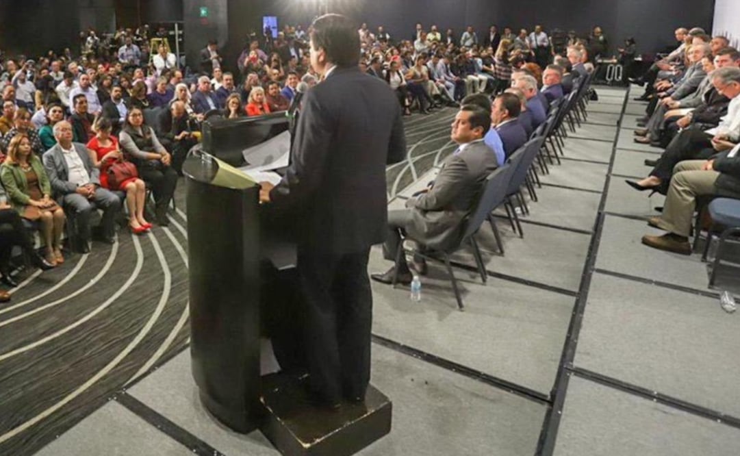111 diputados federales, 48 diputados locales, 50 presidentes municipales y 5 senadores cerraron filas con Delgado Carrillo. Foto: @mario_delgado